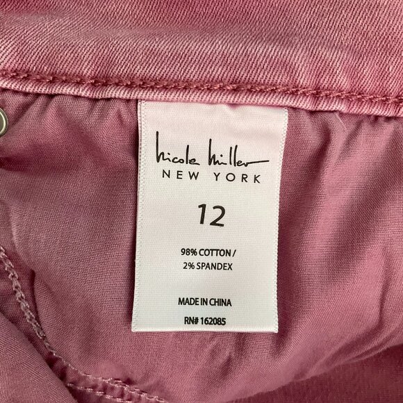 Rose colored slightly distressed ankle jeans - Picture 3 of 4